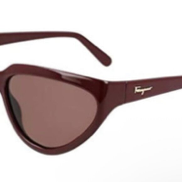 Salvatore Ferragamo SF1017S 604 60 Burgundy Ladies Sunglasses NWT